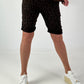 Kurze Hose im Leo Look- schoko