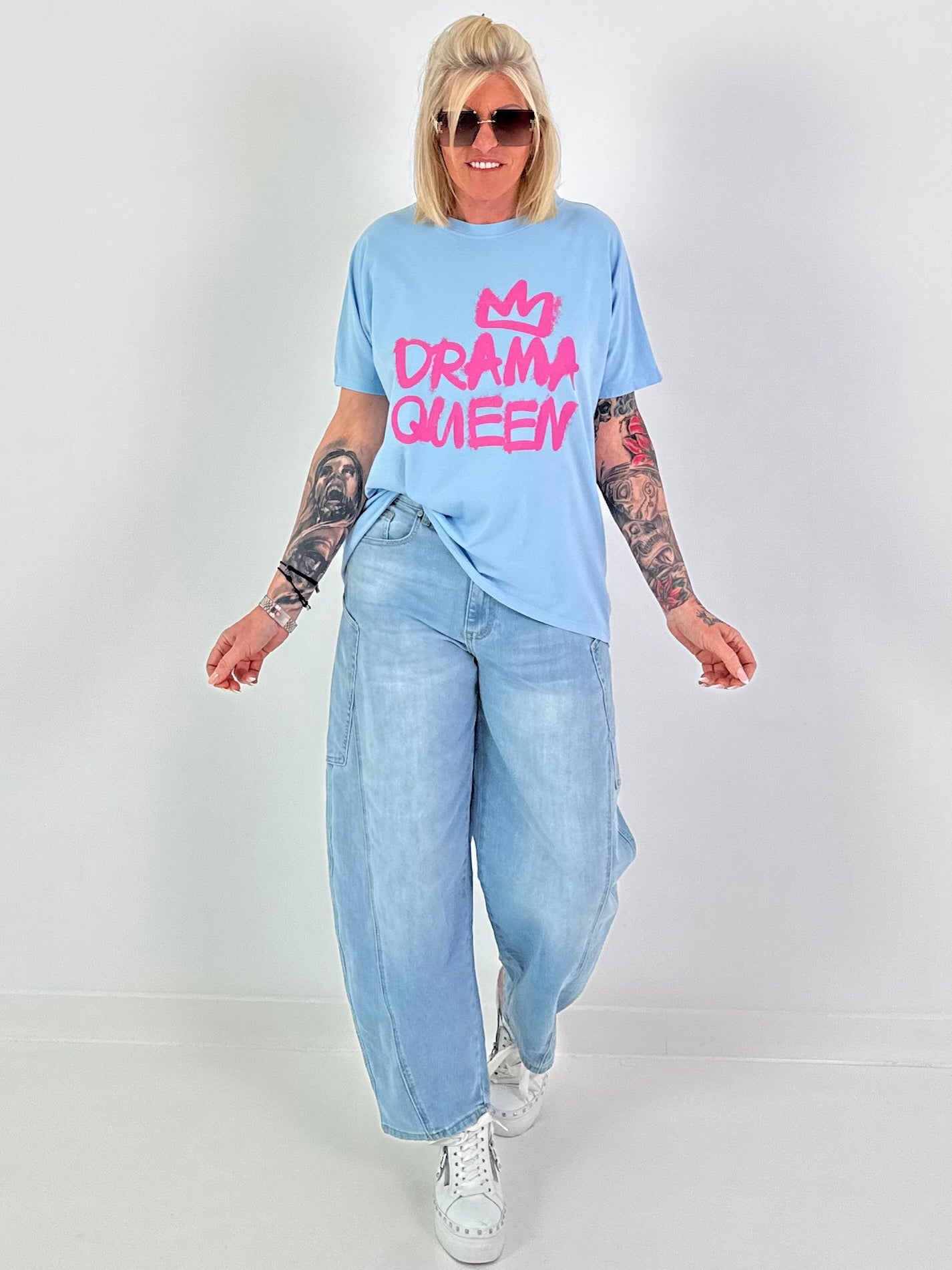 T-Shirt Drama Queen - light blue