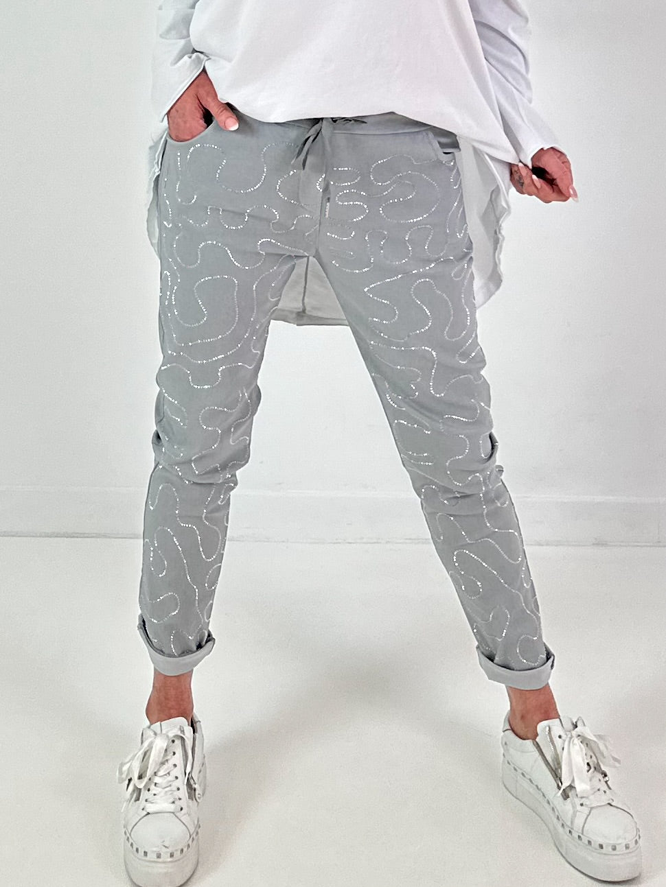 Hose Modell "Crystal Move" - grau