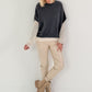 Soft knitted tank top - anthracite