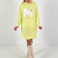 Long Hoodie/Dress Model "Edition M" - yellow
