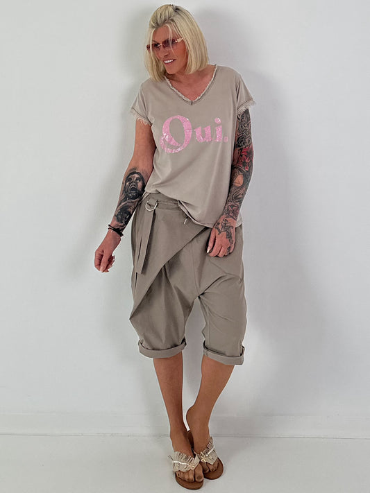 T-Shirt Oui - taupe