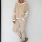 Oversized Sweater mit Strasskreuz - beige-ecru
