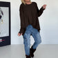 Oversized Shirt Style - mokka