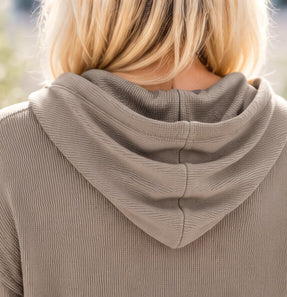 Ripp-Hoodie - taupe