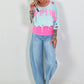 Cropped Sweater Happiness - mint