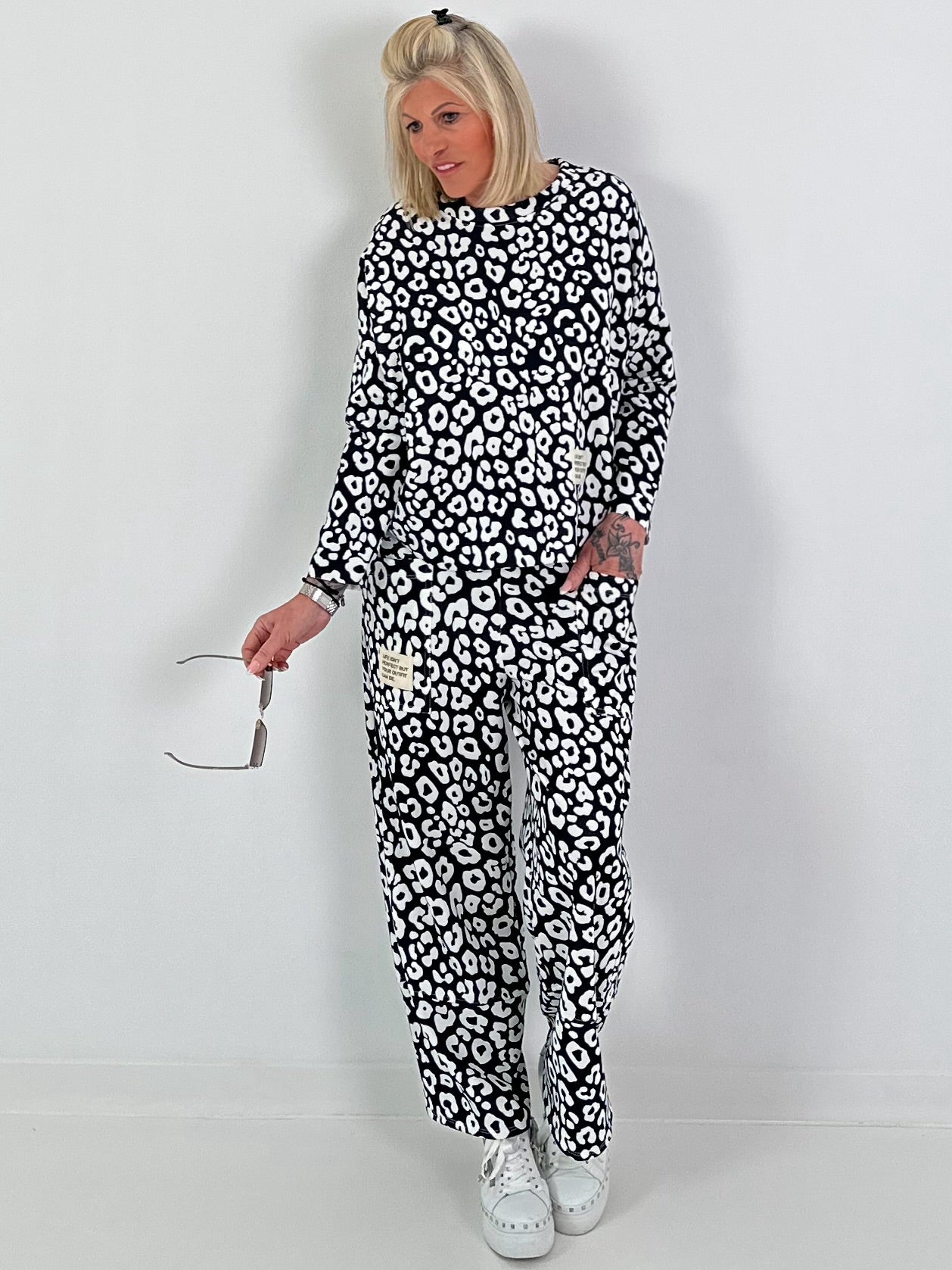 Two-piece set Leo - black