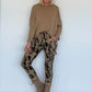 Kastiges Shirt - camel
