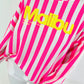 Sweater Malibu - neon pink-white