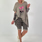 Oversized Shirt Skull - taupe
