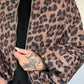 Puffy-Bomberjacke im Leo-Look - taupe-mehrfarbig