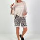 Oversized Shirt Show Must Go On - beige