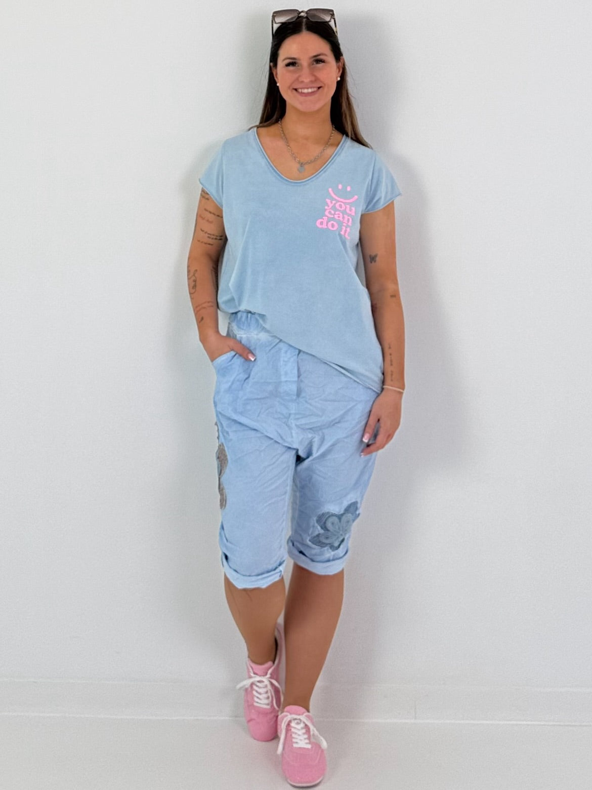 T-Shirt You Can - lichtblauw