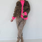 Oversized Kordjacke - schoko