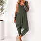 Jumpsuit mit Nieten - oliv