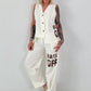 Weste BACK OFF - off white
