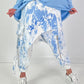 Batik-Baggy Amour - weiss-blau