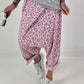 Baggy Trousers with Leo Overlay - Pink