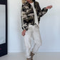 Bomberjacke im Camouflage-Look - oliv-beige-mehrfarbig