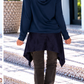 Waist Wrap in Wildlederoptik - marine