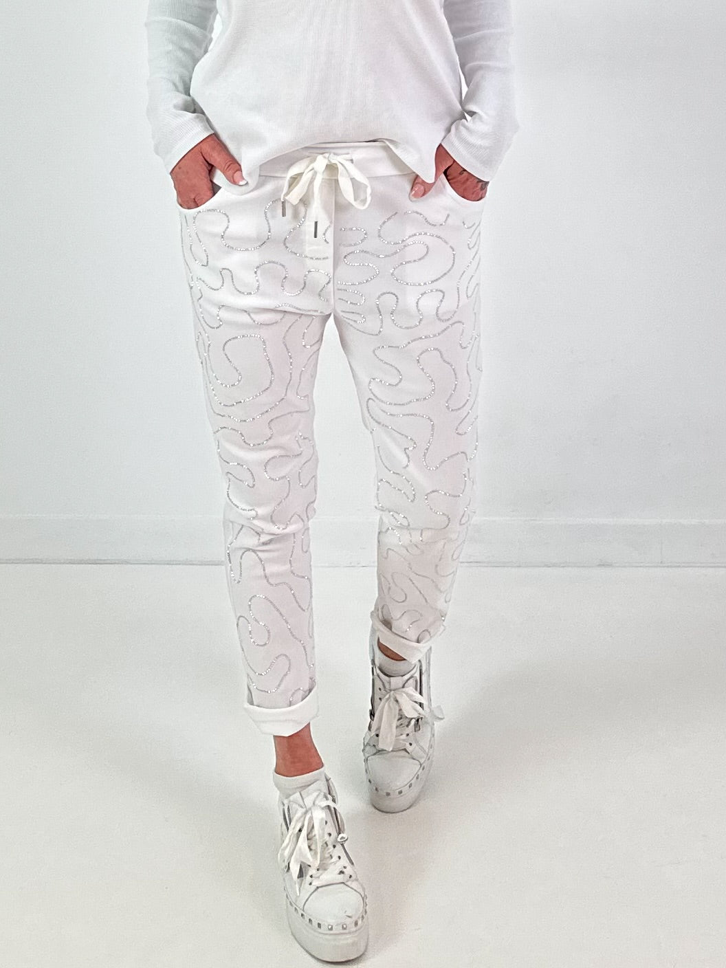 Hose Modell "Crystal Move" - weiss