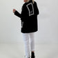 Blazer mit Statement Patch - schwarz