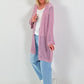 Häkeljacke mit Lurex - rosa