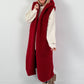 Long vest model "Leo Layers" - bordeaux