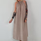 Klassisches Neckholder-Kleid - taupe