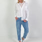Bluse mit Spitzentop - weiss