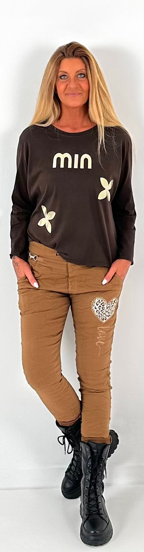 Pants model "Amour Stitch" - camel