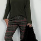 Pants "Bruna" - olive-multicolored