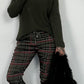 Pants "Bruna" - olive-multicolored