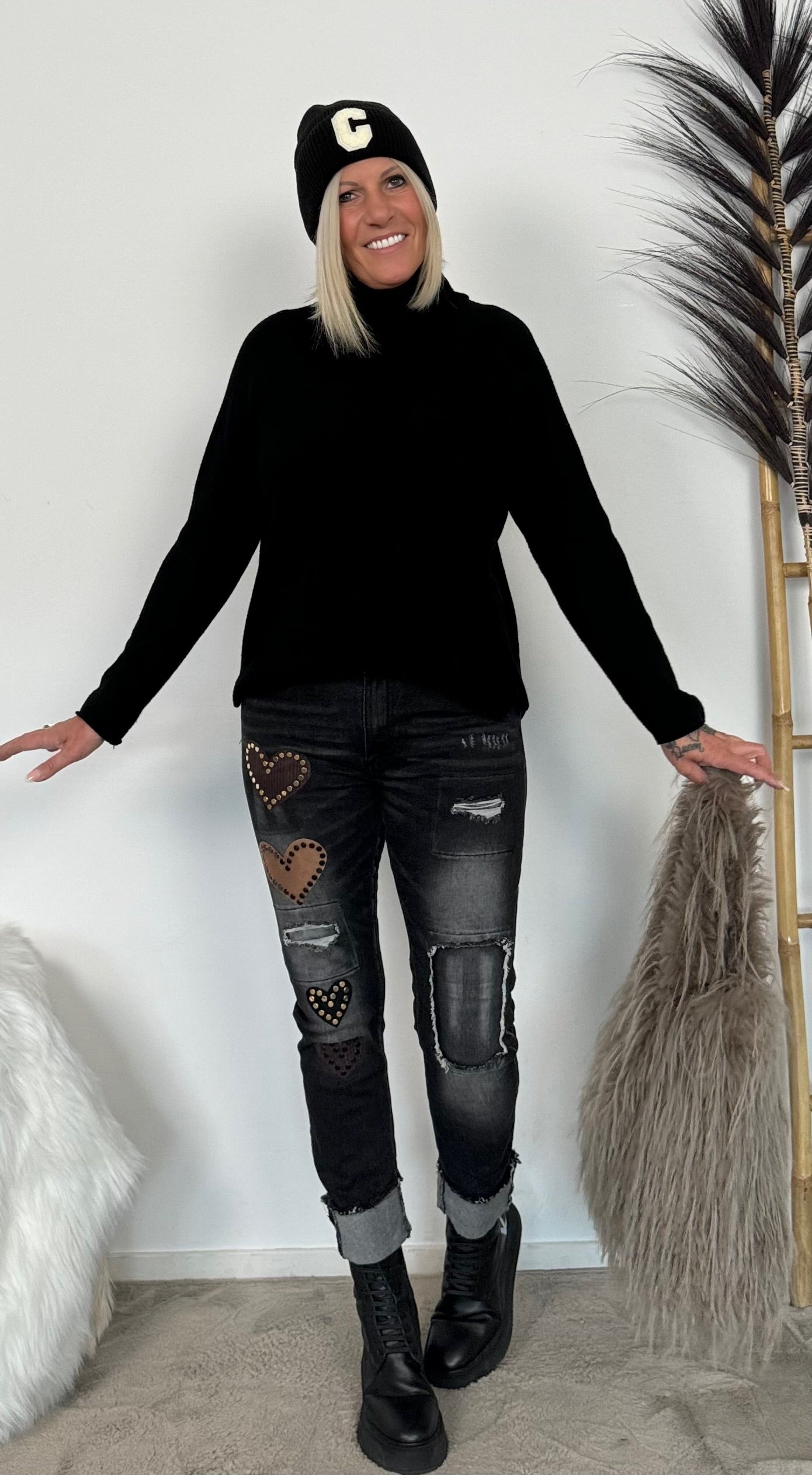 Jeans "My Way" - zwarte denim