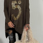 Oversized Sweater "5" - chocolate