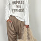 Wijde broek "Stay" - taupe