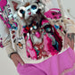 Sweatshirt model "Crazy CAT" - white-multicolored