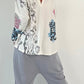 Sweatshirt model "Mickey" - white-multicolored