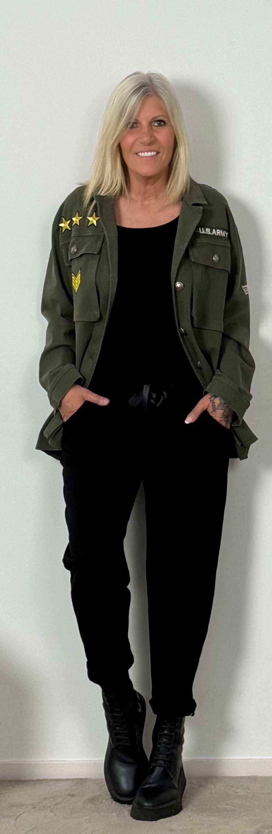 Jeans jacket / shirt "Pilot" - olive