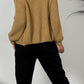 Cardigan with zipper "Alina" - camel