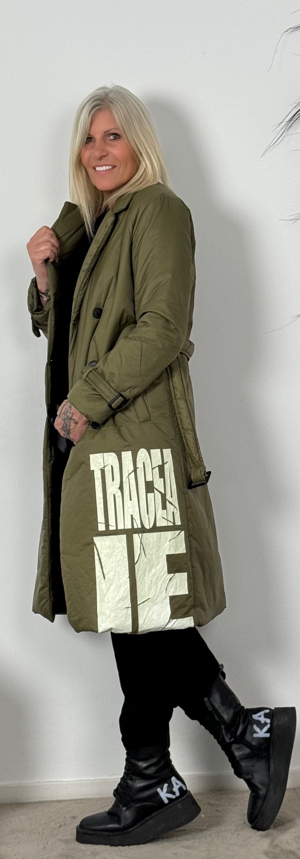 Leichter Steppmantel "New Rules" - khaki