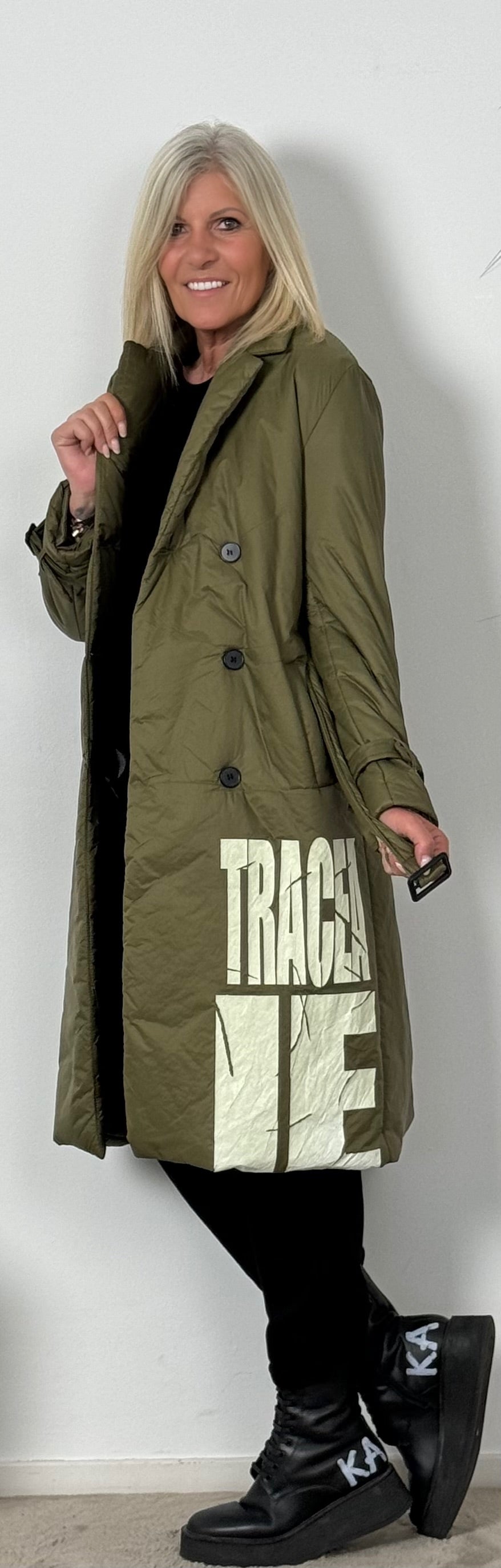 Lightweight quilted coat "New Rules" - khaki