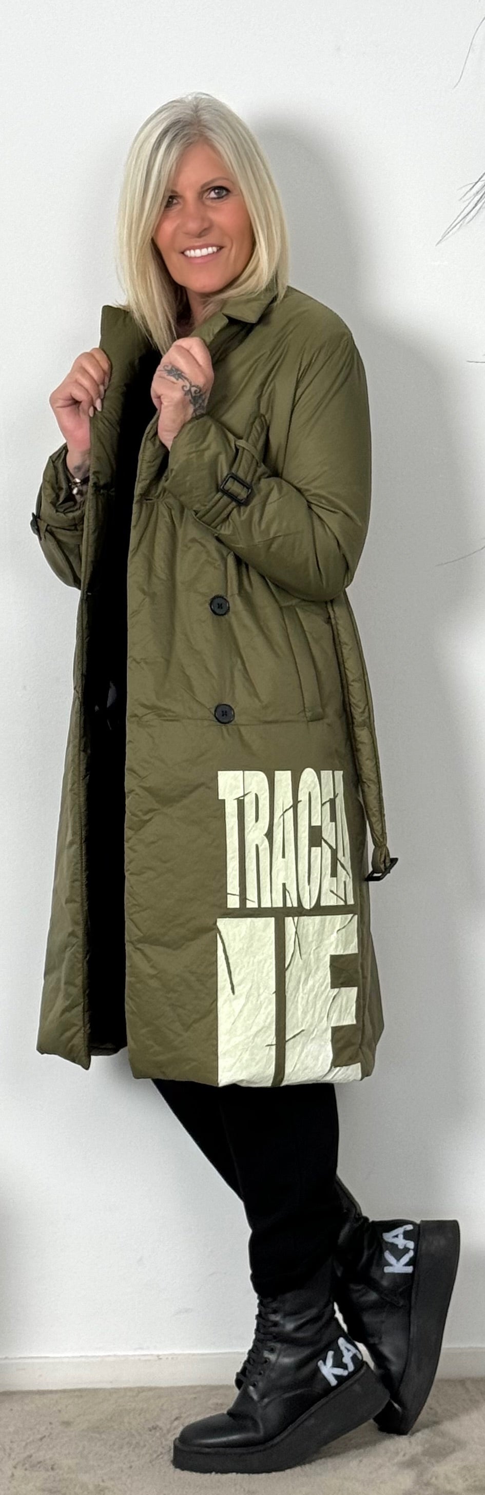 Lightweight quilted coat "New Rules" - khaki