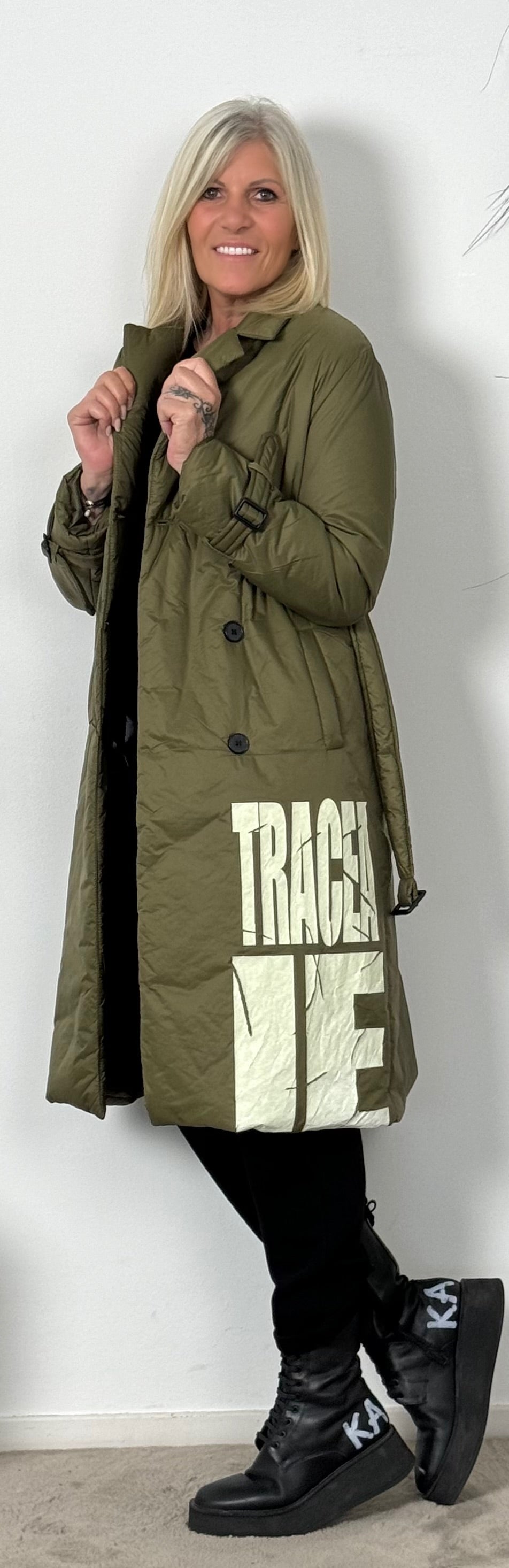 Lightweight quilted coat "New Rules" - khaki