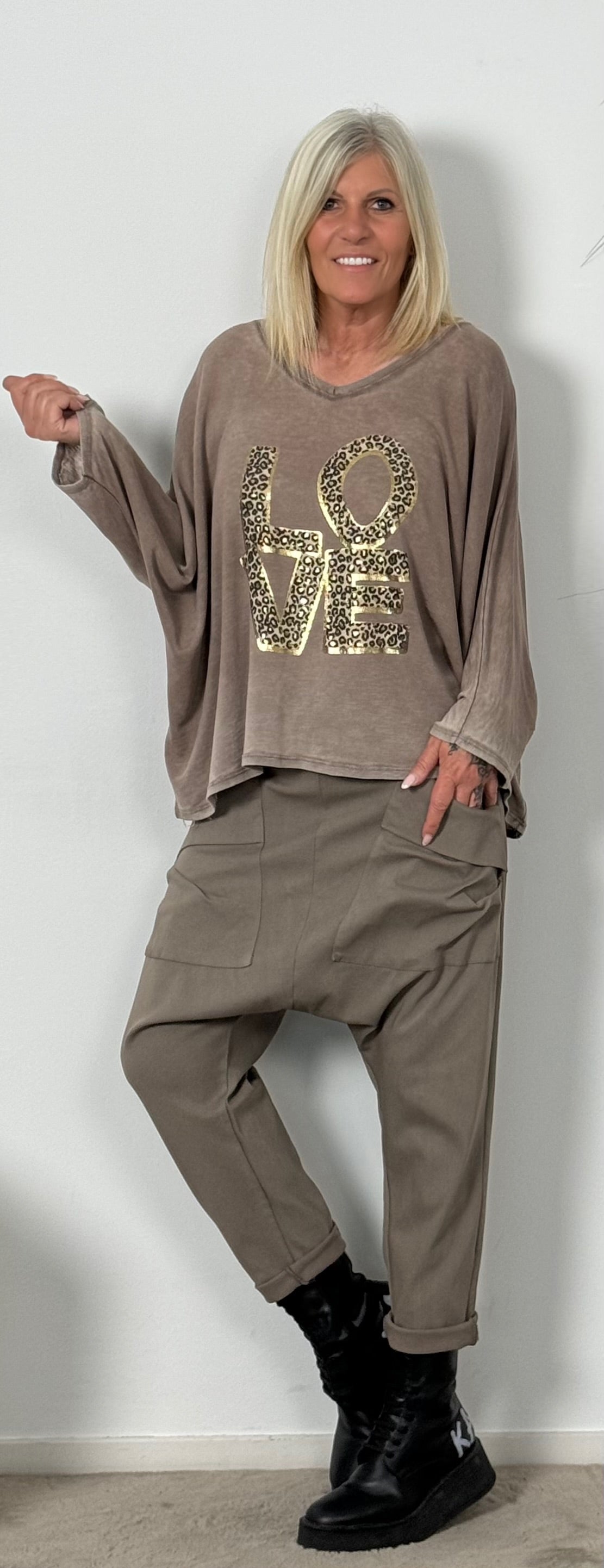 Baggy Hose "Lifestyle" - taupe