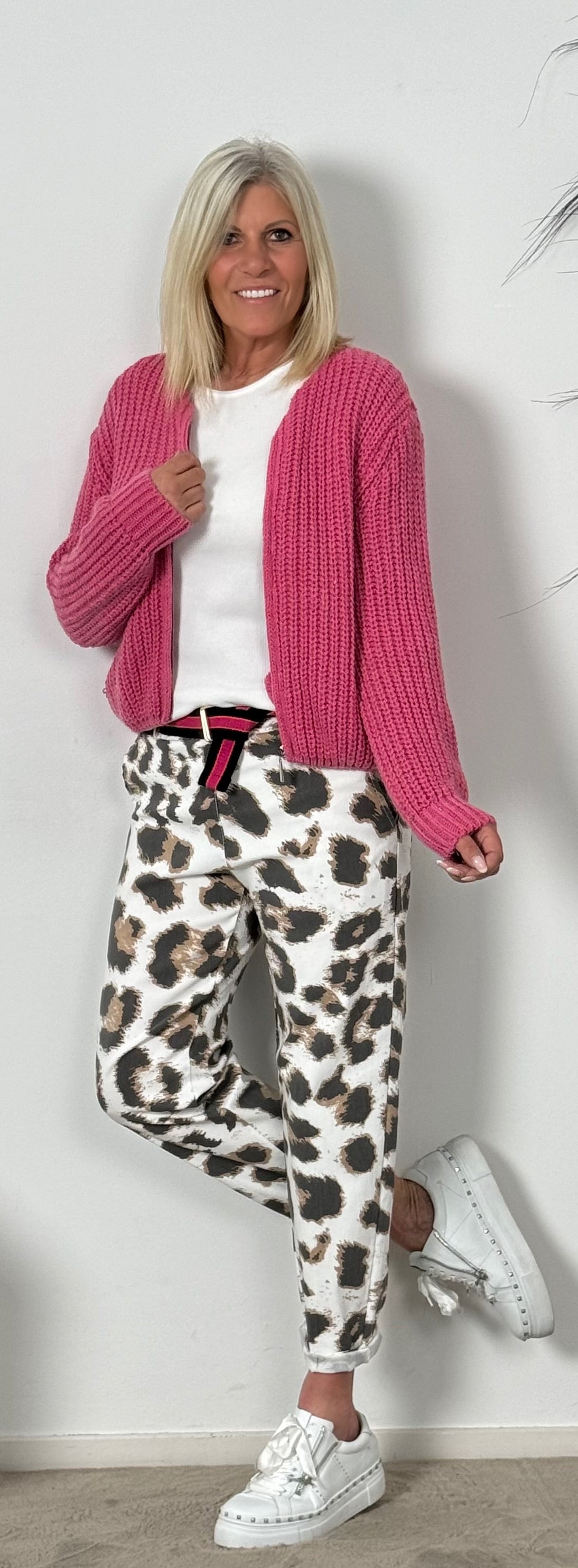 Broek met riem "Malea" - wit