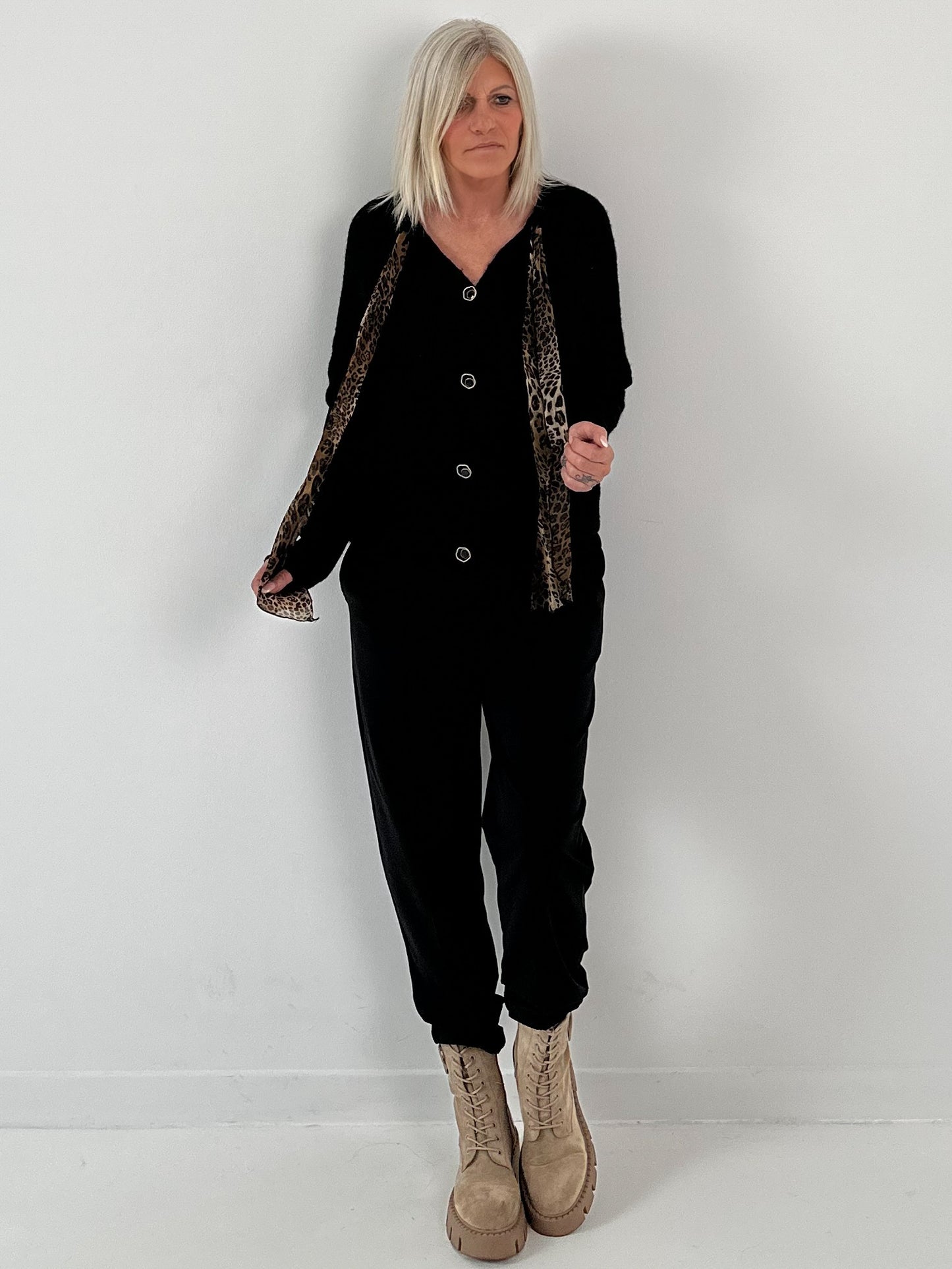 Cardigan model "Livia" - zwart