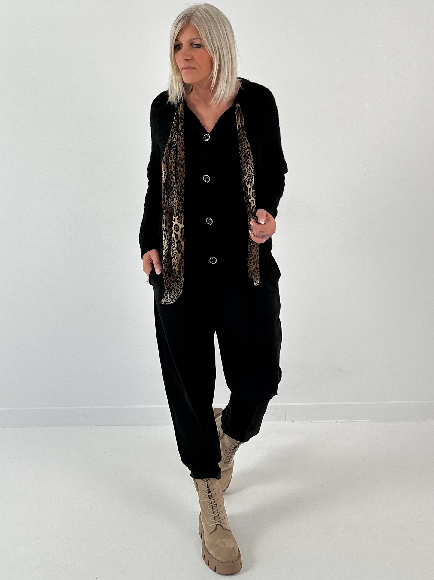 Cardigan model "Livia" - zwart