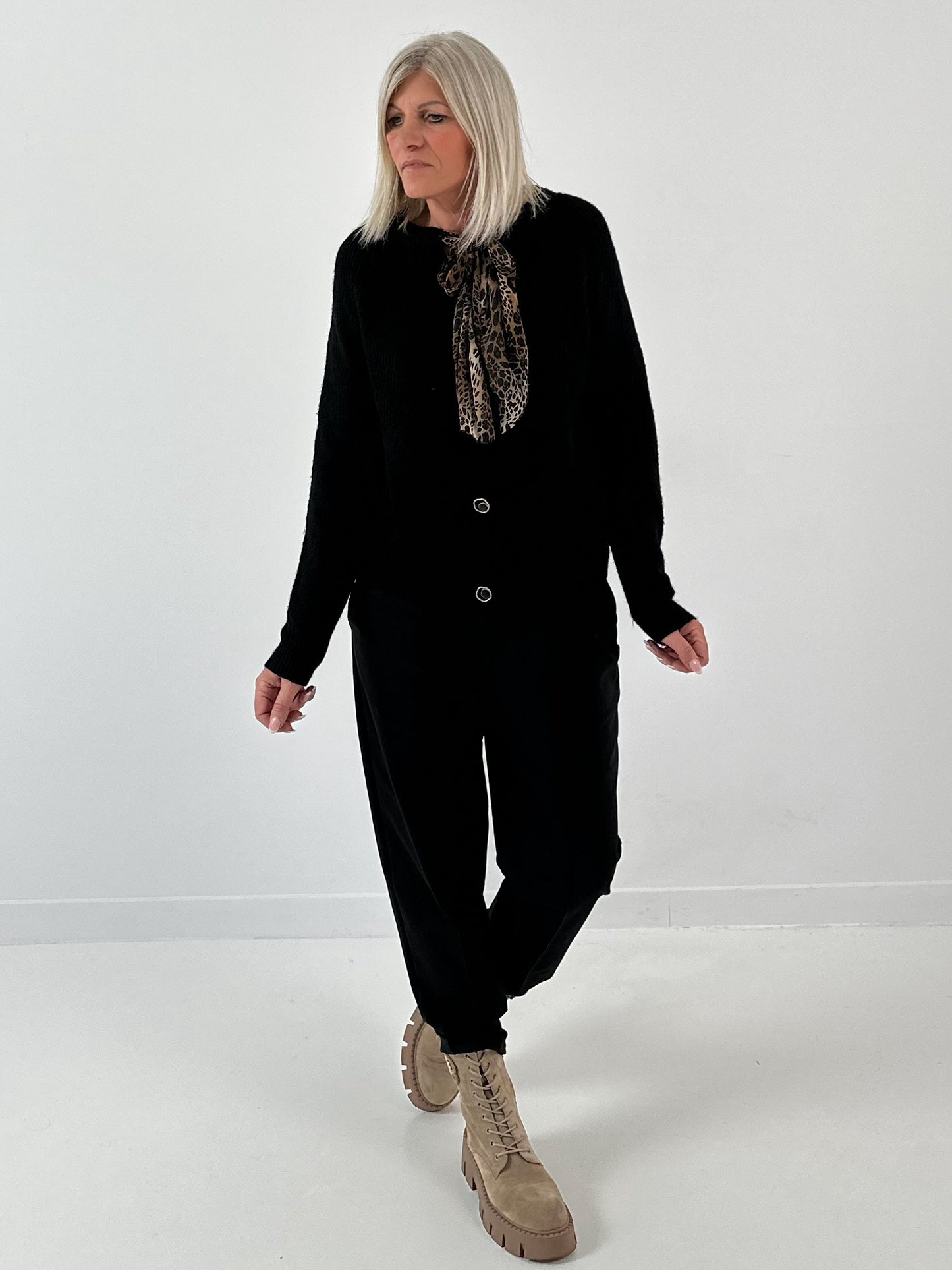 Cardigan model "Livia" - zwart