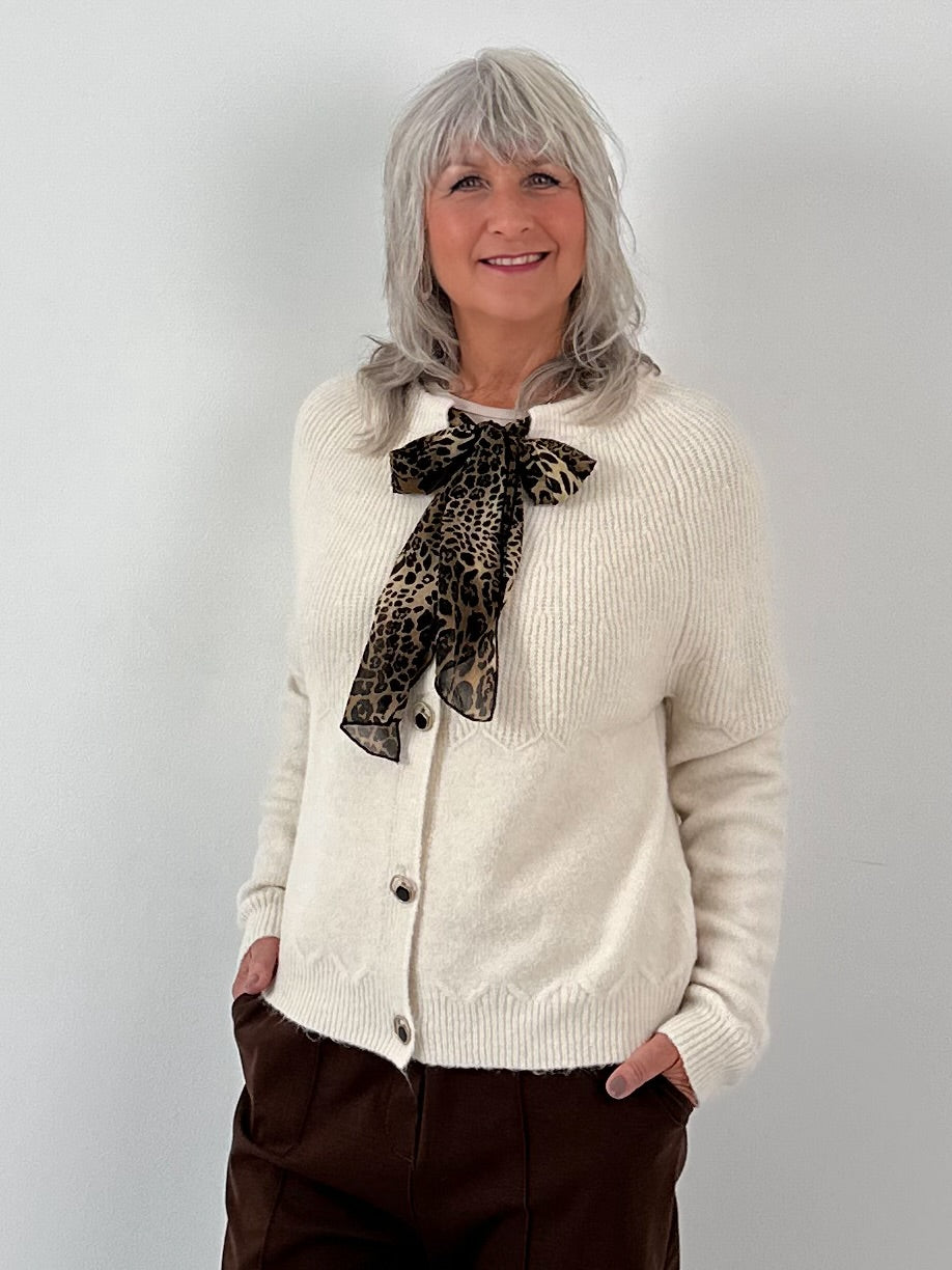 Cardigan model "Livia" - ecru